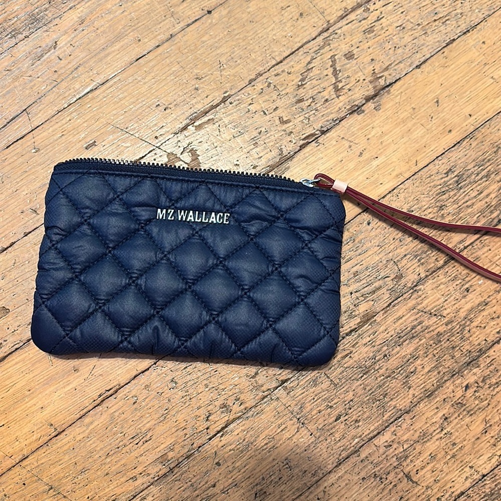 MZ Wallace navy wristlet. Used 1x